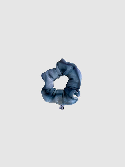 Scrunchie - hand died blue