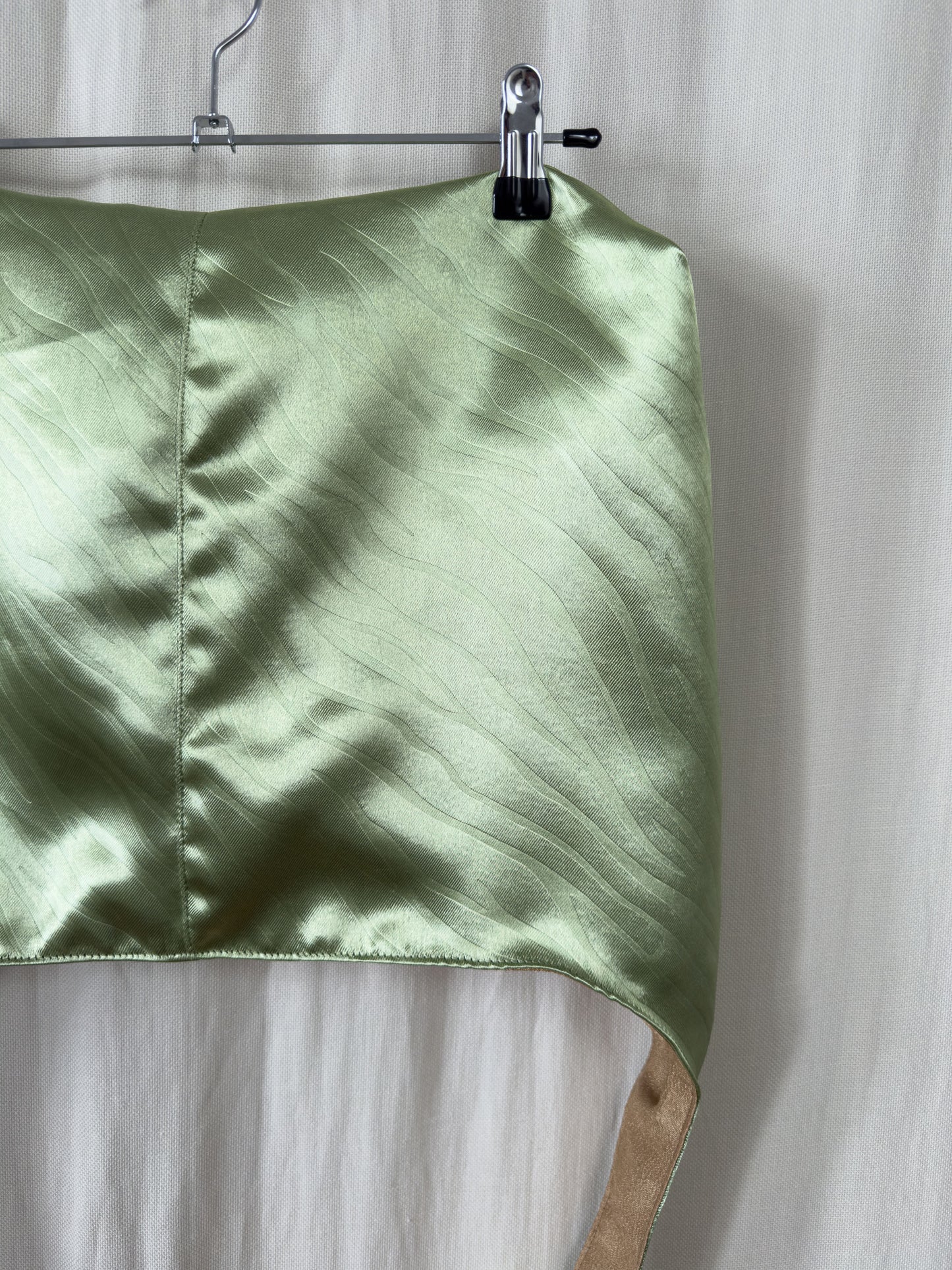 Handbag - green zebra - medium