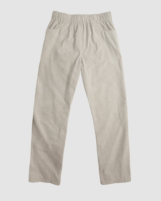 straight trousers - light beige - plain