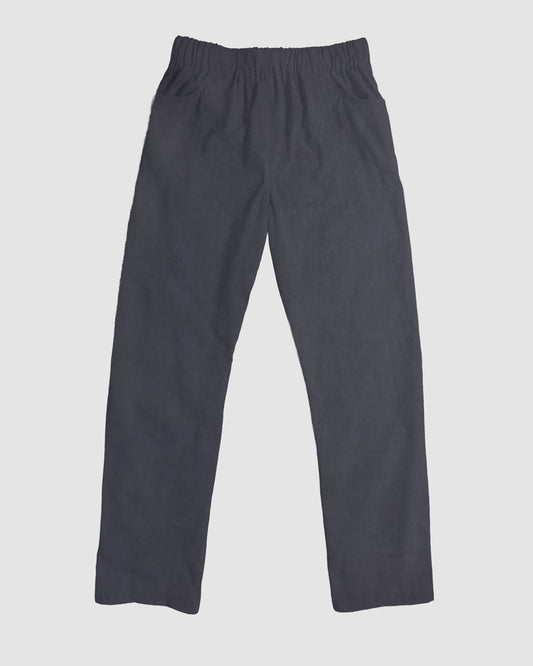 straight trousers - dark grey - plain