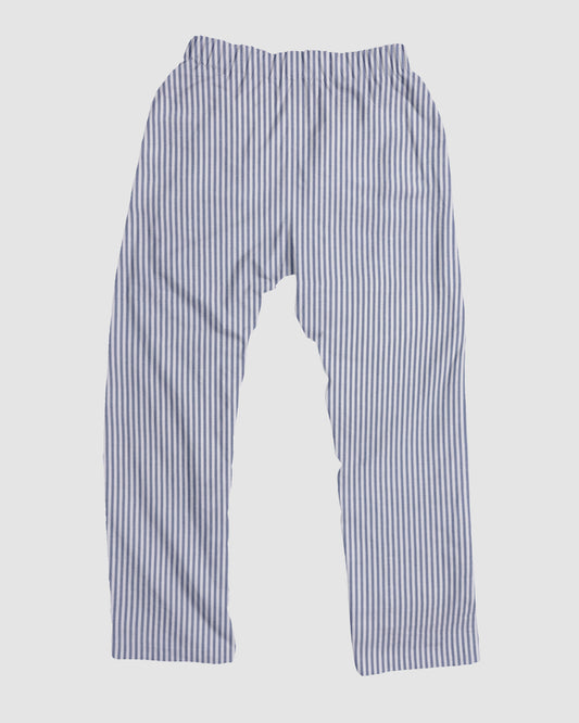 straight trousers - white/blue - stripes