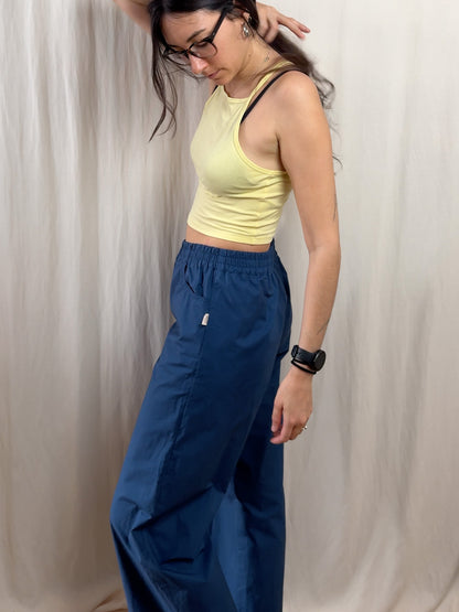 Wide leg trousers in deep royal blue