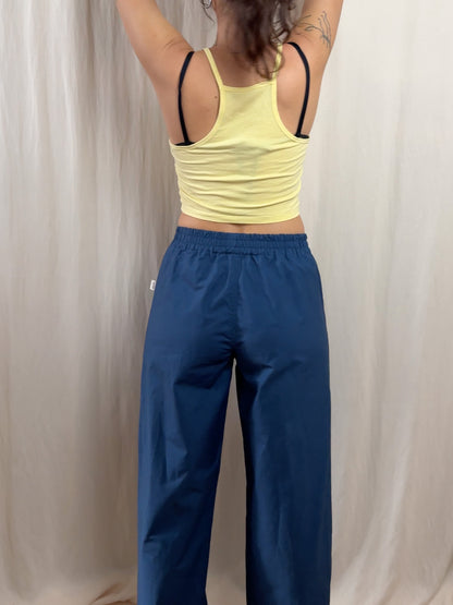 Wide leg trousers in deep royal blue