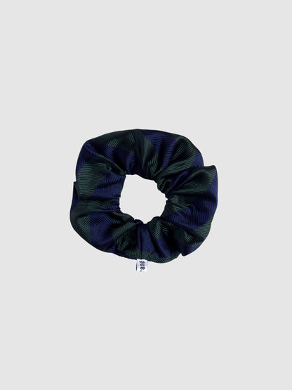 Scrunchie - green & blue stripes