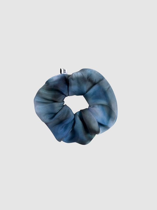 Scrunchie - hand died blue