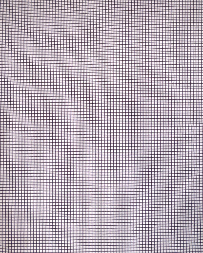 straight trousers - white - small checks