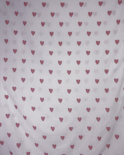 straight trousers - white - hearts