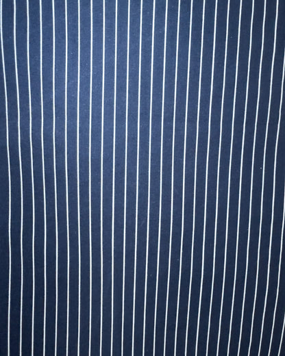 straight trousers - blue - pinstripe