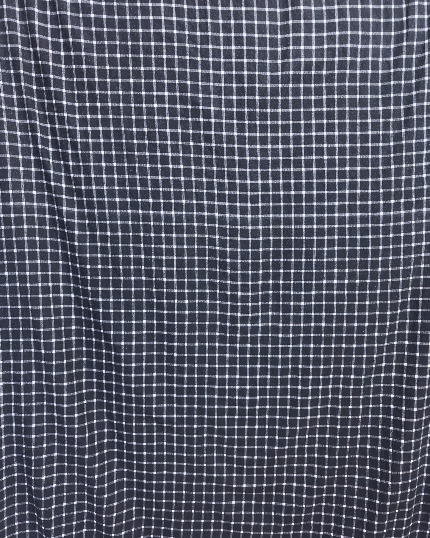 straight trousers - black - medium checks