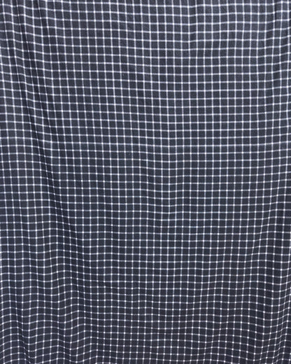 straight trousers - black - medium checks