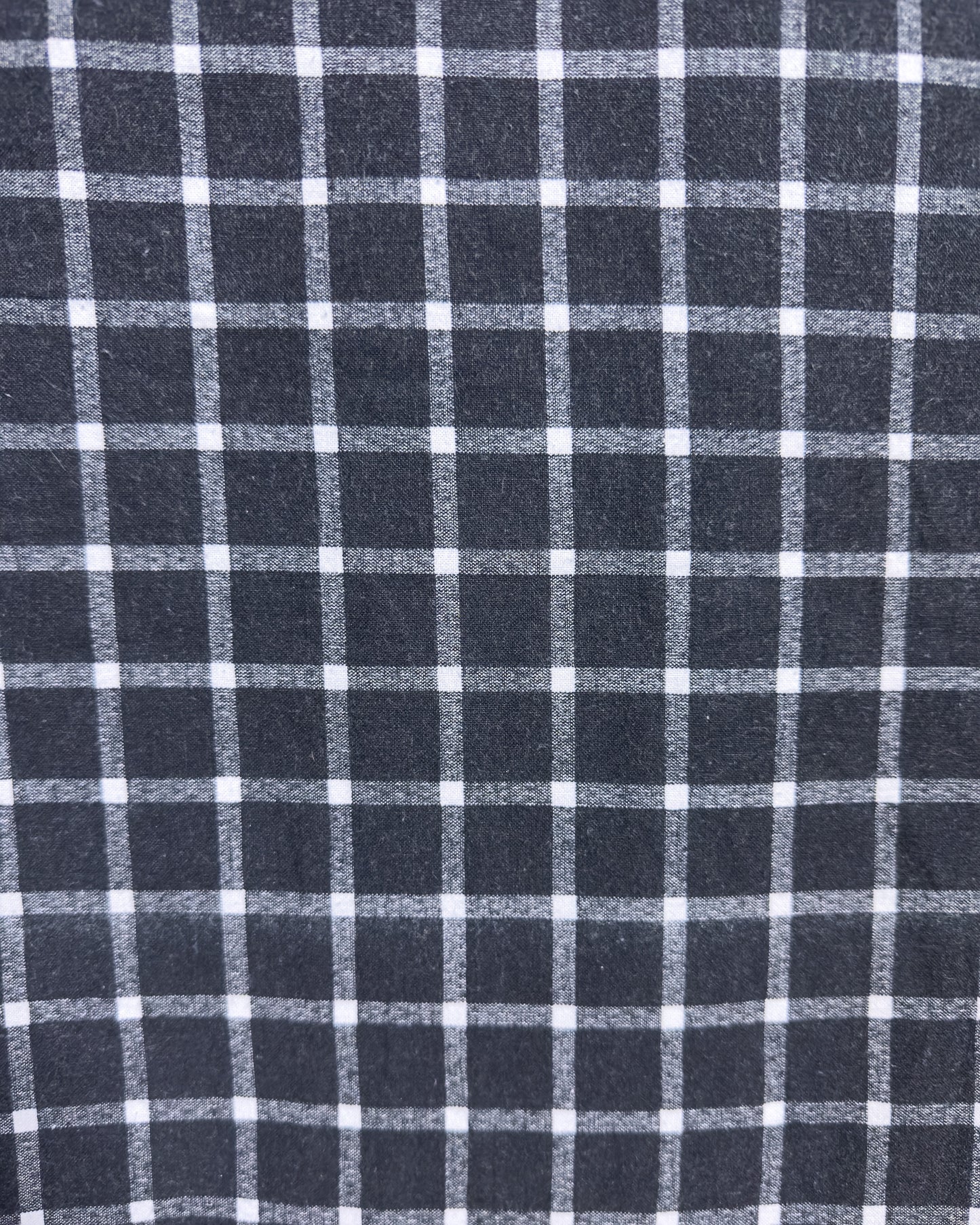 straight trousers - black - medium checks