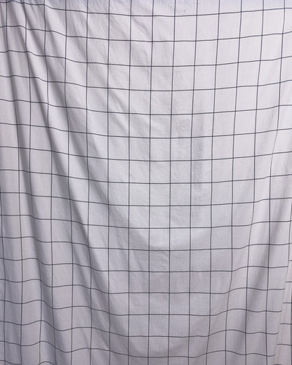 straight trousers - white - large checks