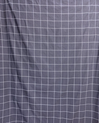 straight trousers - black - large checks