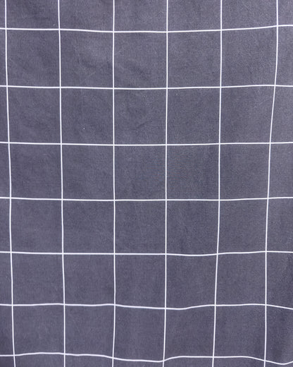 straight trousers - black - large checks