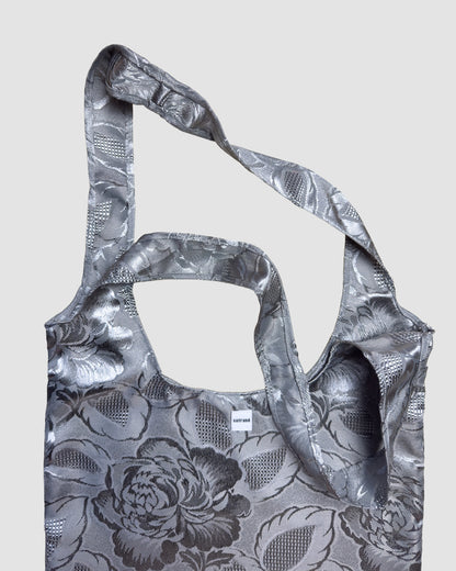 bag - silver jacquard