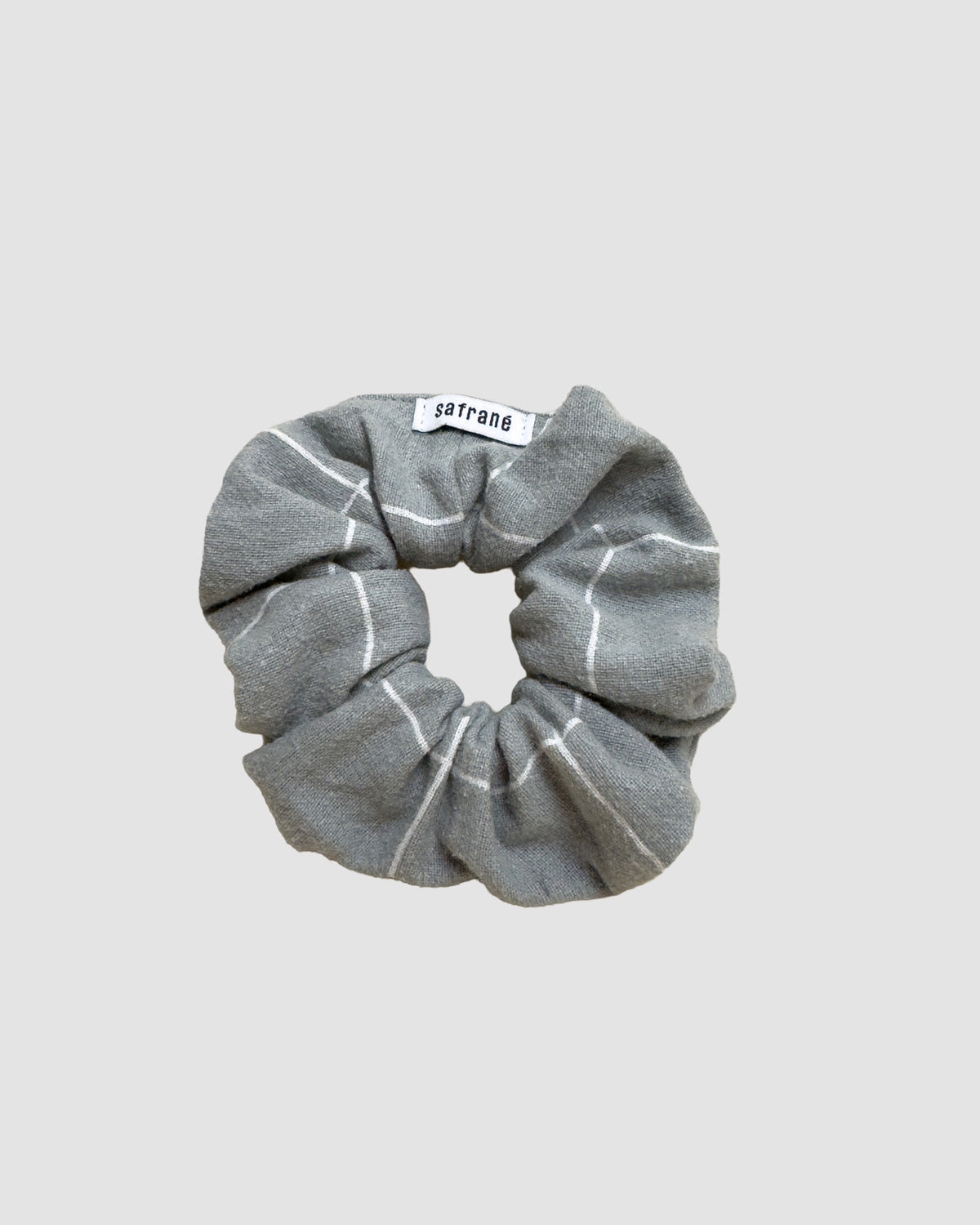 Scrunchie - grey checks