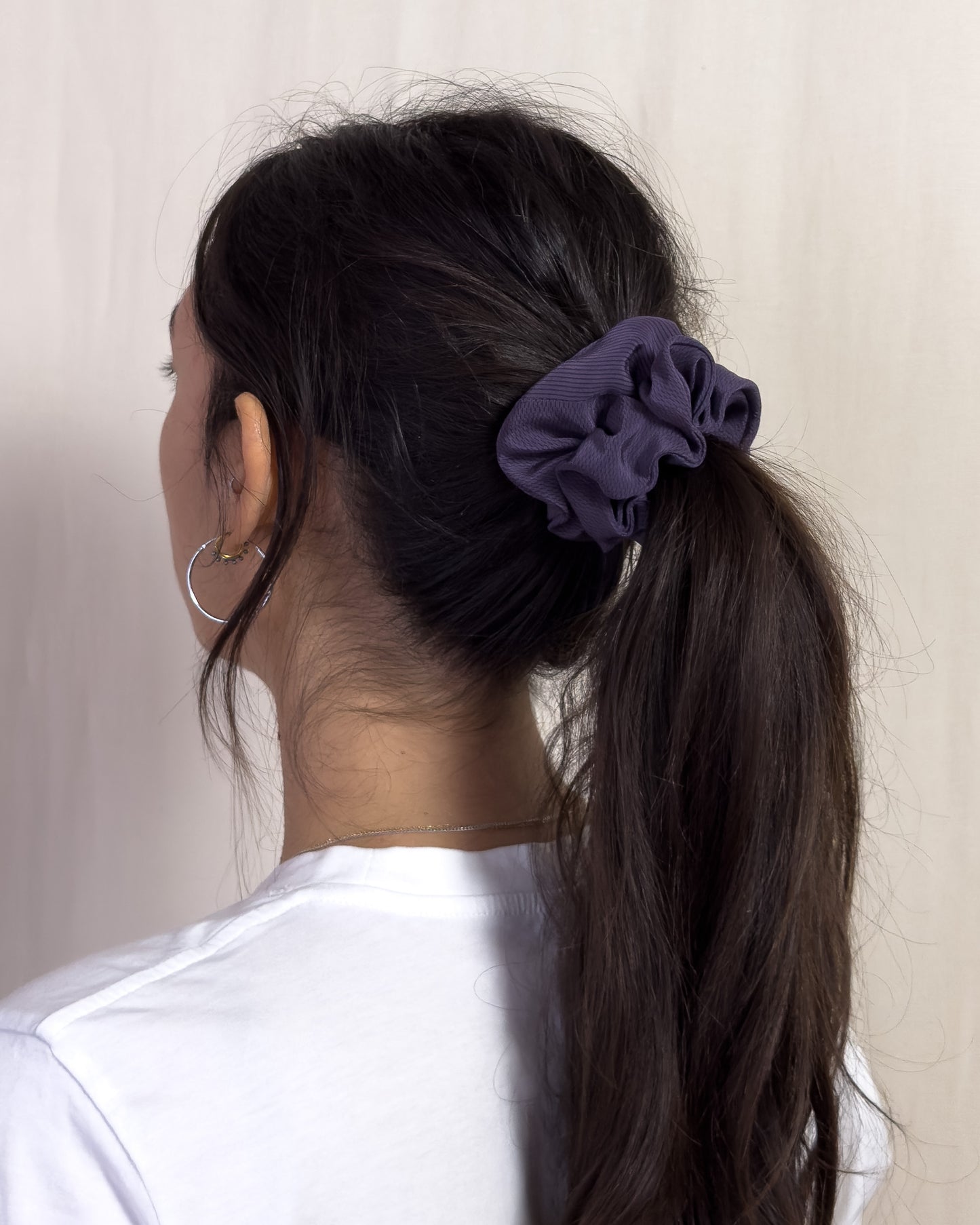 Scrunchie - purple Lanvin tie #1