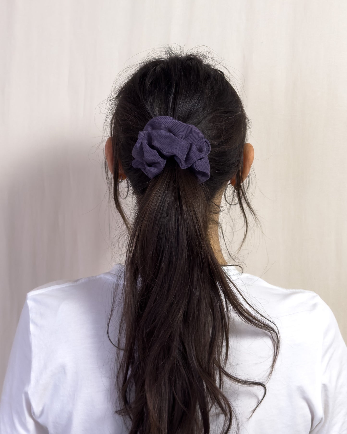 Scrunchie - purple Lanvin tie #1