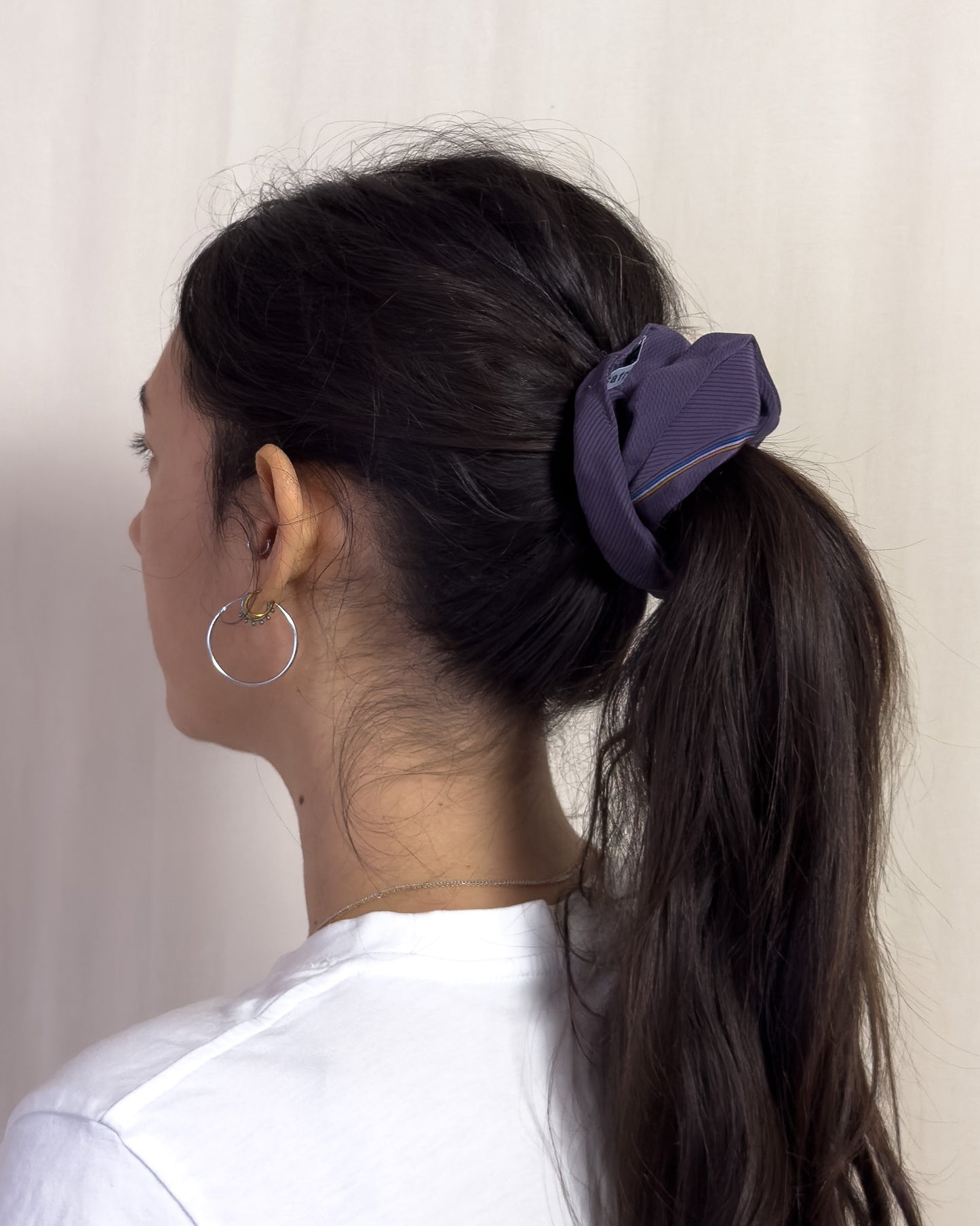 Scrunchie - purple Lanvin tie #2