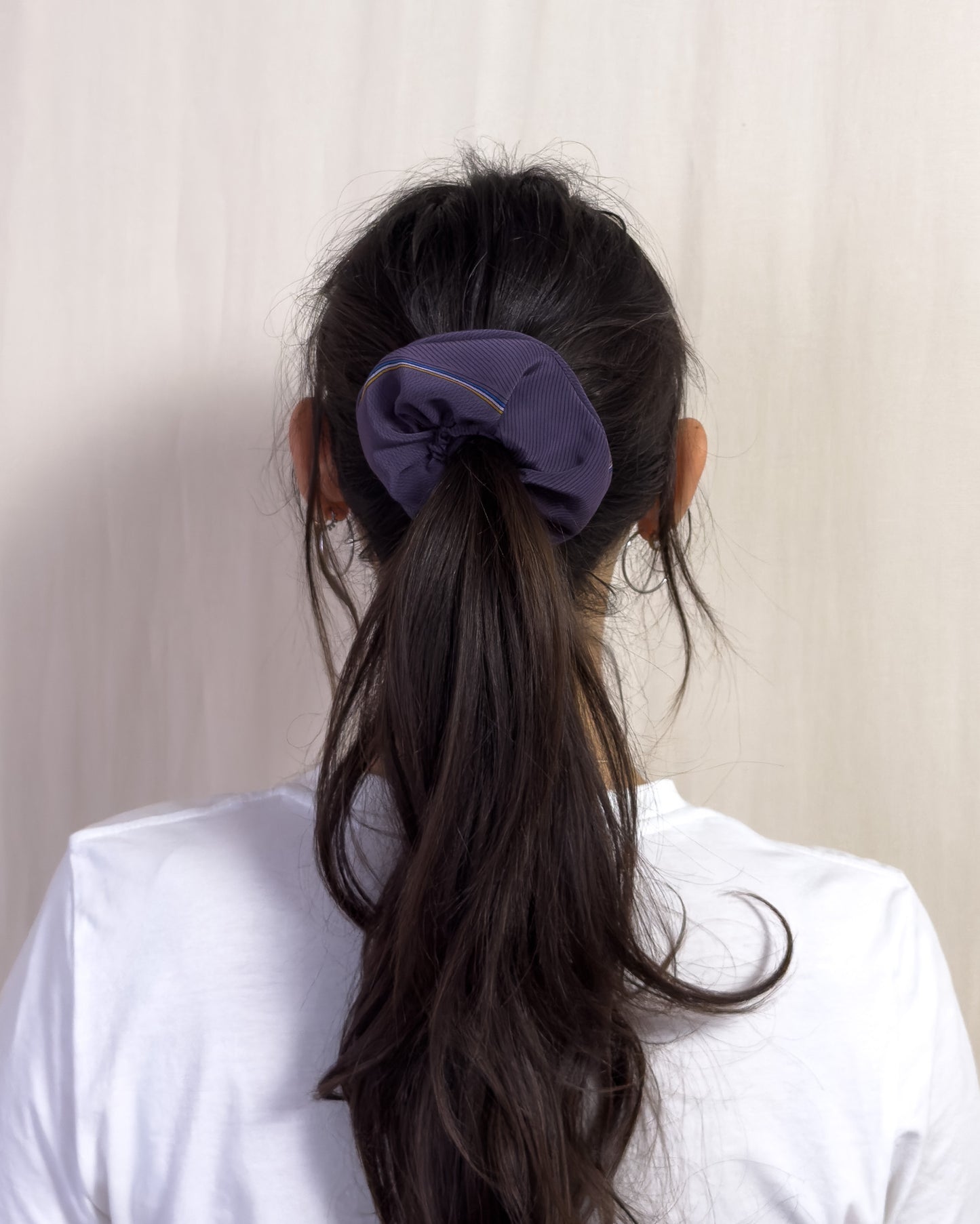 Scrunchie - purple Lanvin tie #2