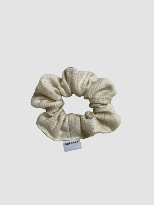 Scrunchie - shell white plain