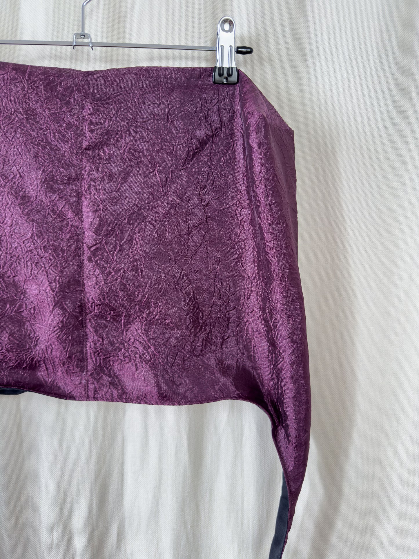 Handbag - purple crinkled - medium