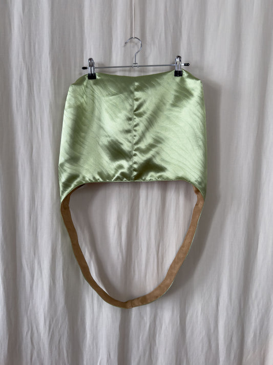 Handbag - green zebra - medium