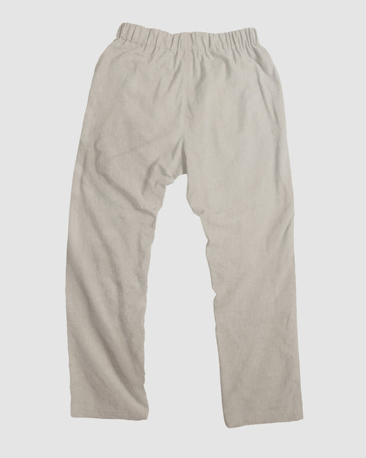straight trousers - light beige - plain
