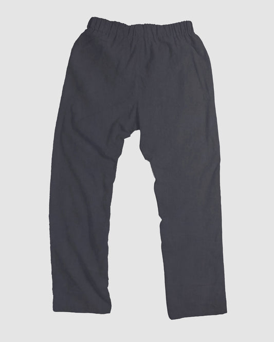 straight trousers - dark grey - plain
