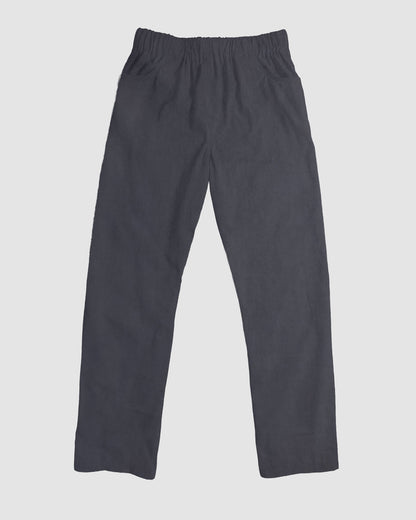 straight trousers - dark grey - plain
