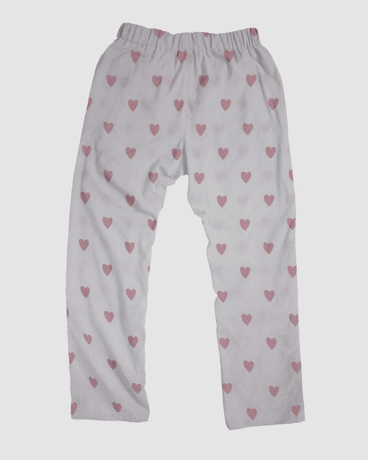 straight trousers - white - hearts