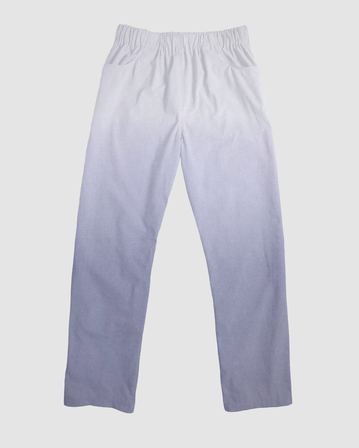 straight trousers - grey/white gradient - plain