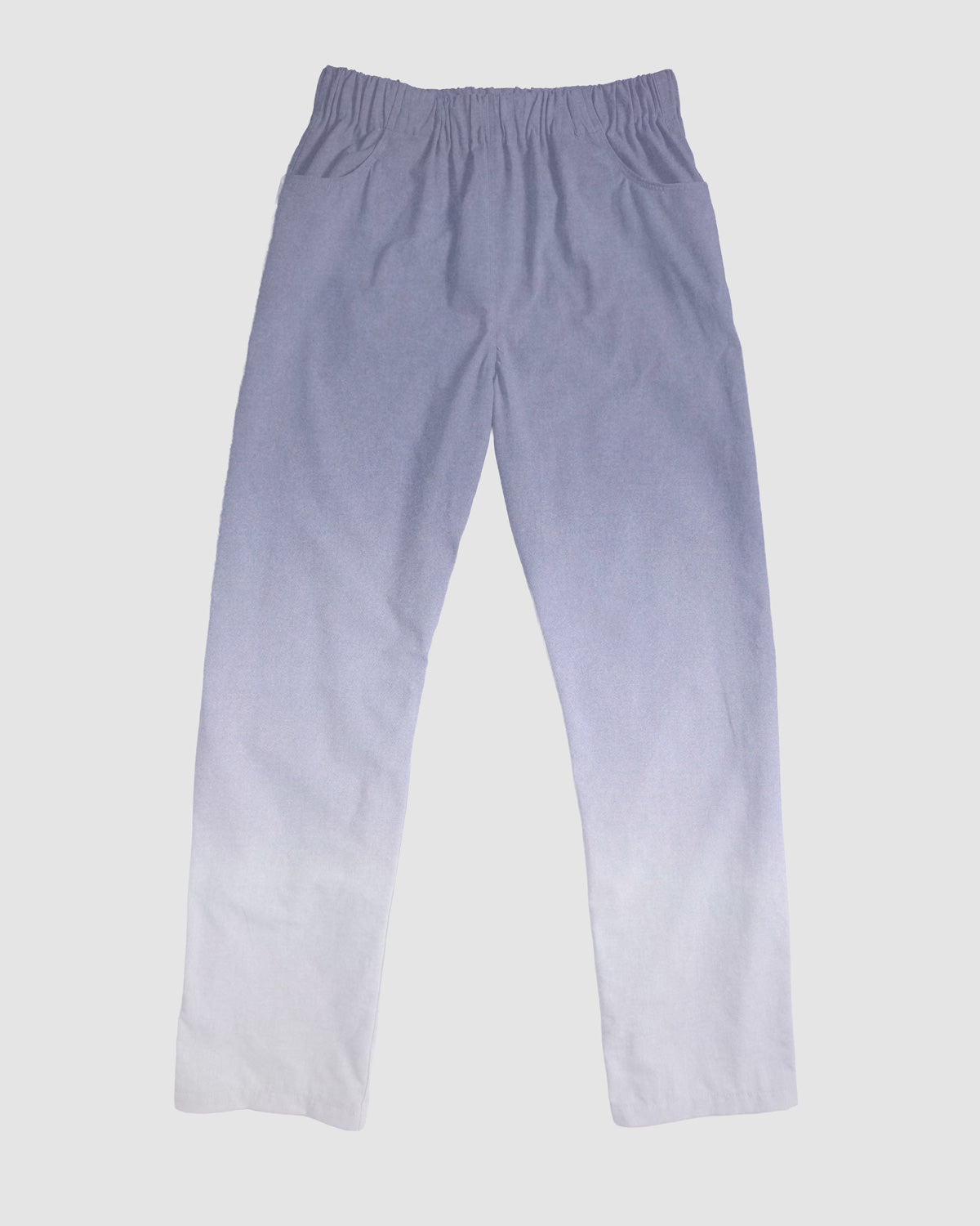 straight trousers - grey/white gradient - plain