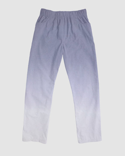 straight trousers - grey/white gradient - plain