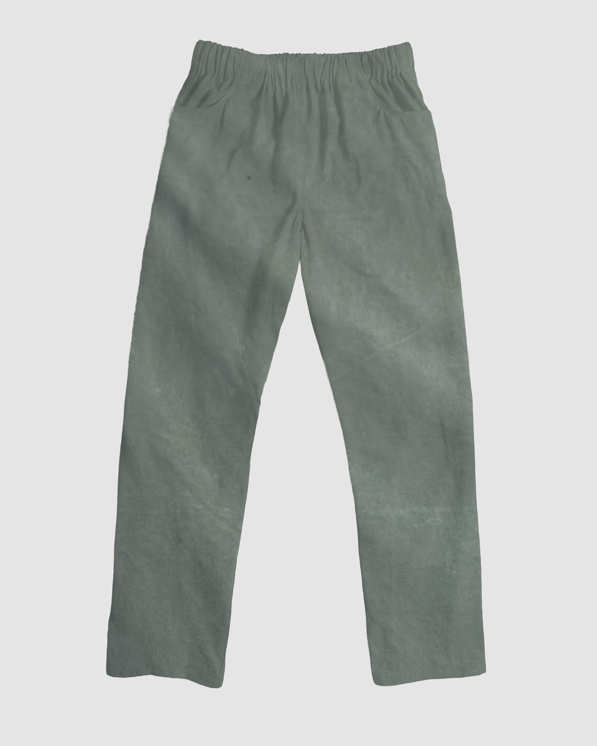 straight trousers - green - plain