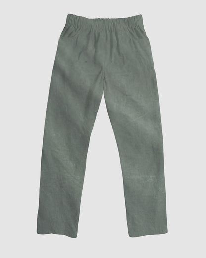 straight trousers - green - plain