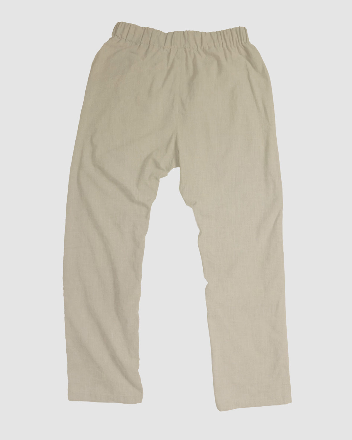 straight trousers - pale yellow - plain