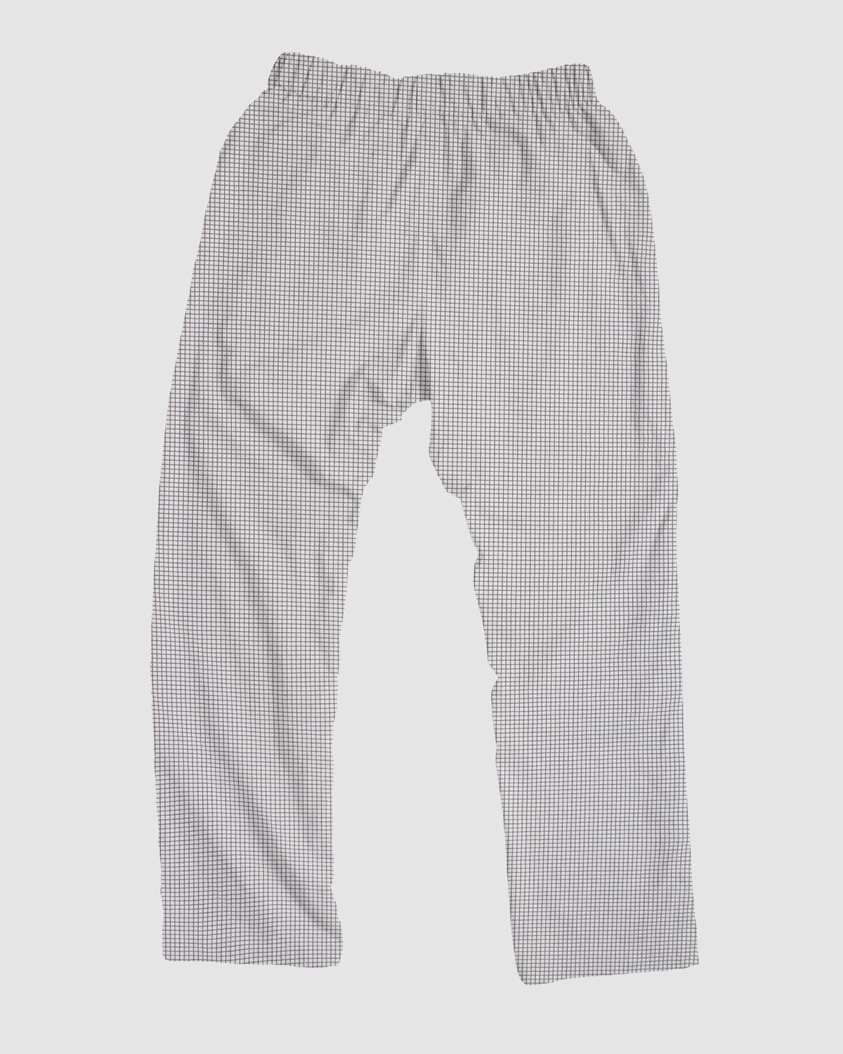 straight trousers - white - small checks
