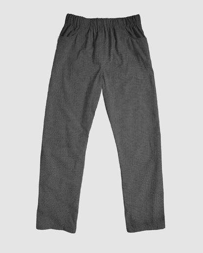 straight trousers - black - small checks