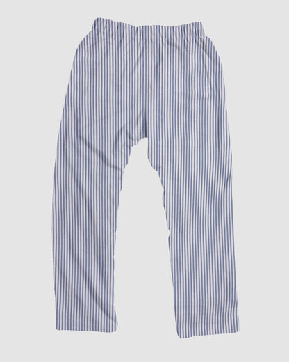 straight trousers - white/blue - stripes