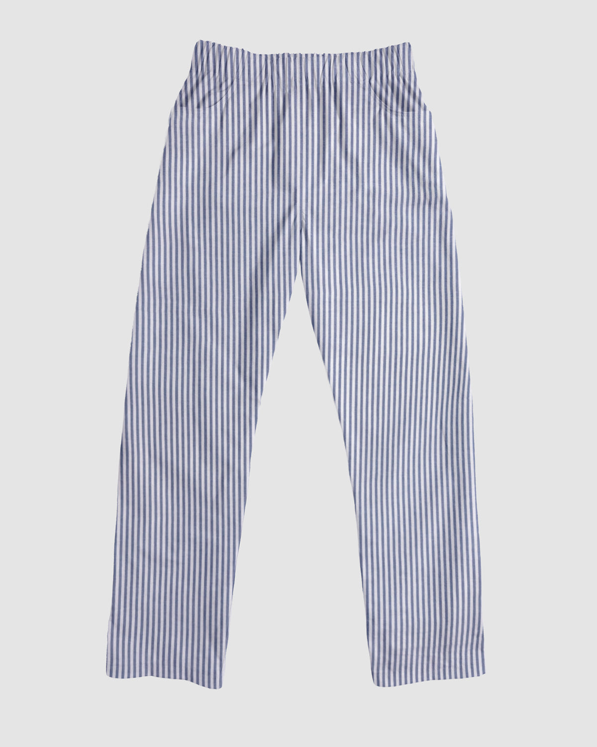 straight trousers - white/blue - stripes