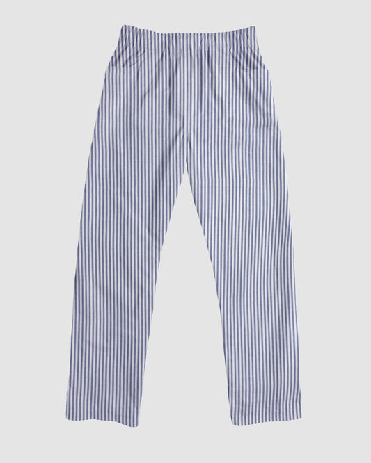 straight trousers - white/blue - stripes