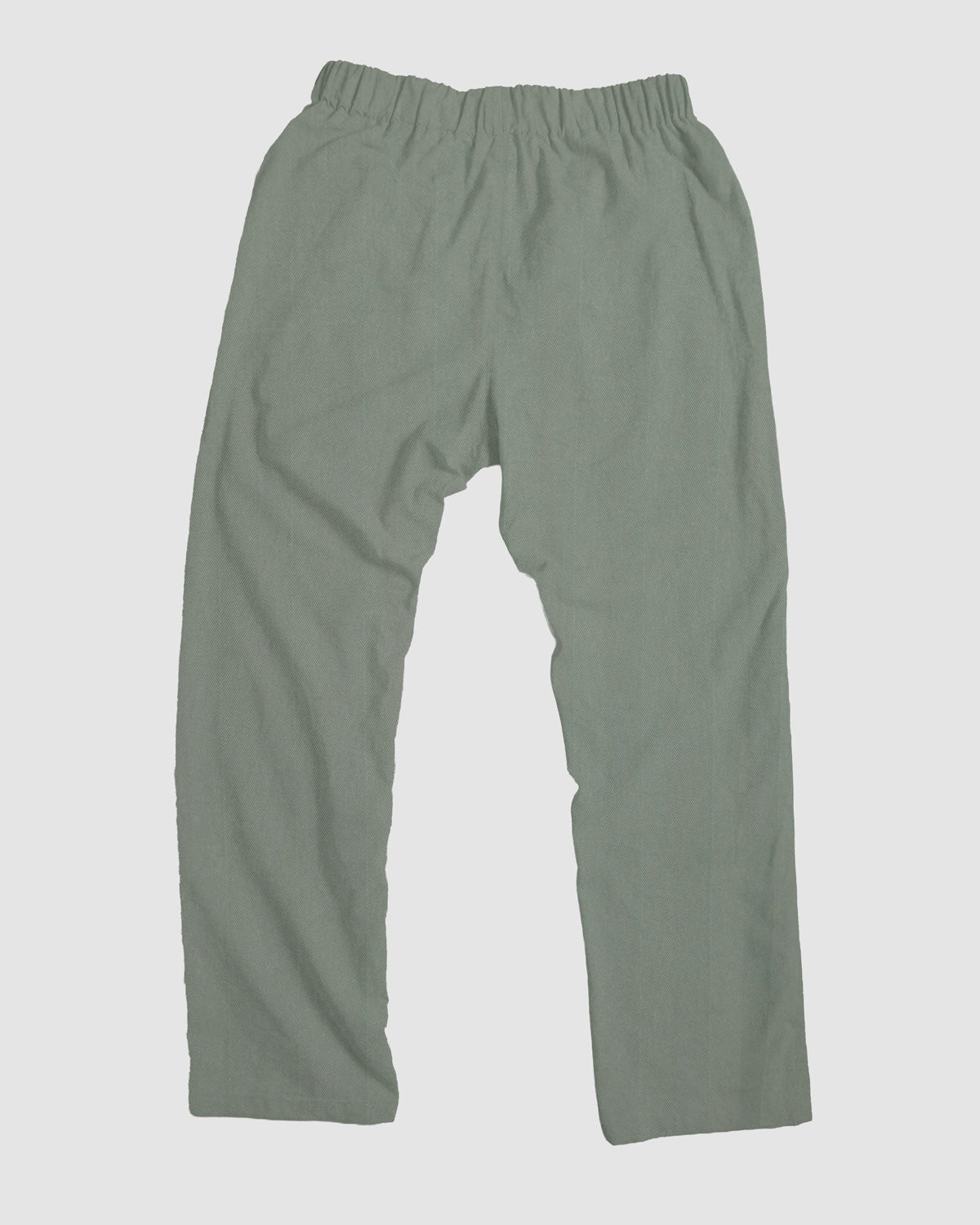 straight trousers - green - textured stripes