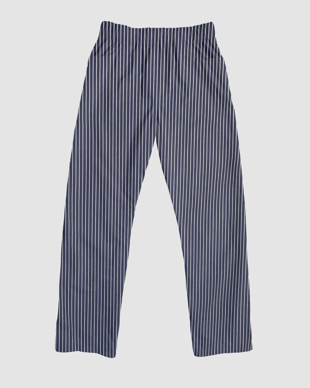 straight trousers - blue - pinstripe