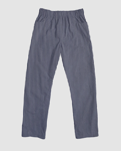 straight trousers - blue - pinstripe