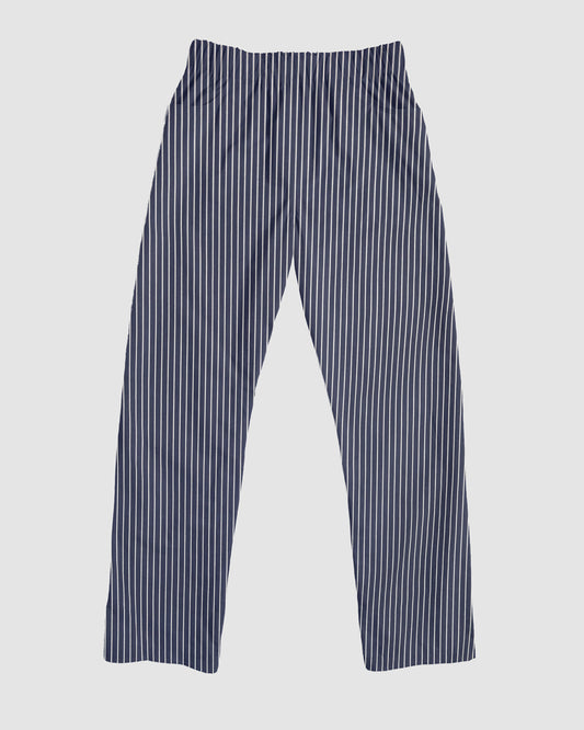 straight trousers - blue - pinstripe