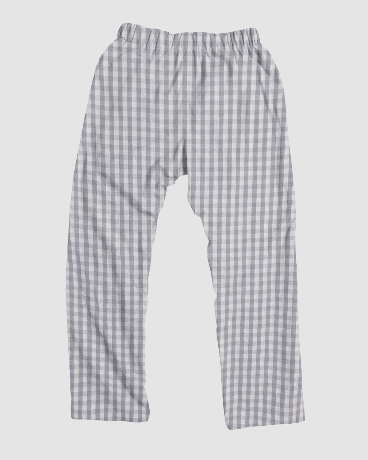 straight trousers - grey - gingham