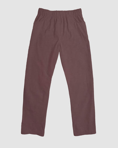 straight trousers - purple - plain